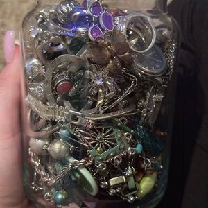 Jar of Mixed Jewelry
